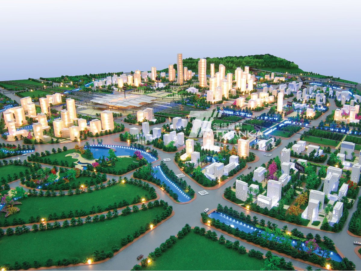 廣州南站地區城市規劃模型