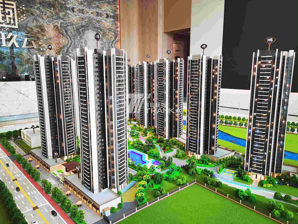 惠州玖云臺建筑沙盤(pán)模型案例