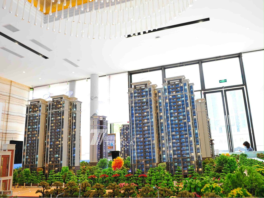 高明恒大濱江左岸建筑沙盤(pán)模型案例