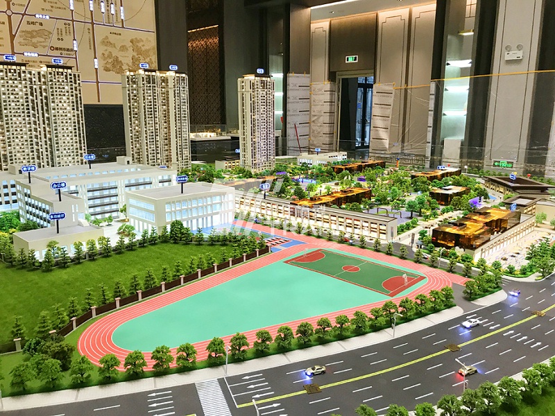 郴州中鐵·嶺南府售樓沙盤(pán)建筑模型 (5)