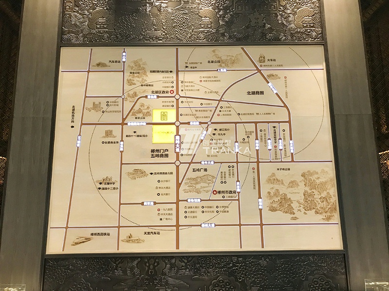 郴州中鐵·嶺南府售樓沙盤(pán)建筑模型 (6)