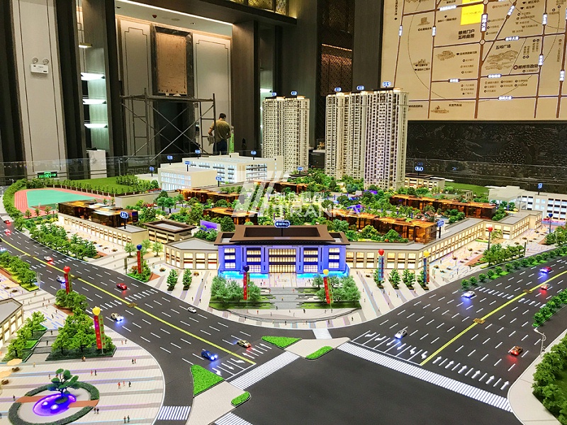 郴州中鐵·嶺南府售樓沙盤(pán)建筑模型 (3)