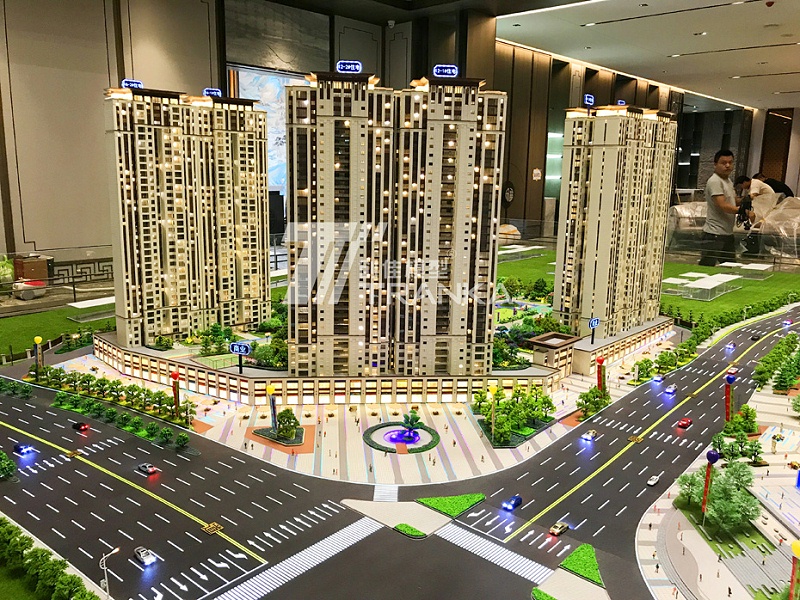 郴州中鐵·嶺南府售樓沙盤(pán)建筑模型 (4)