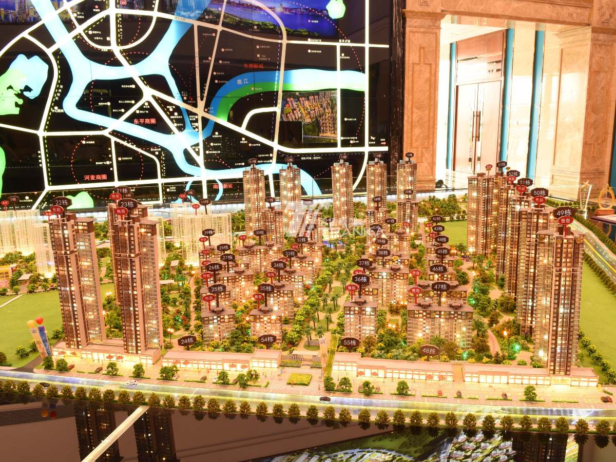 惠州富盈公館售樓建筑模型沙盤(pán)案例