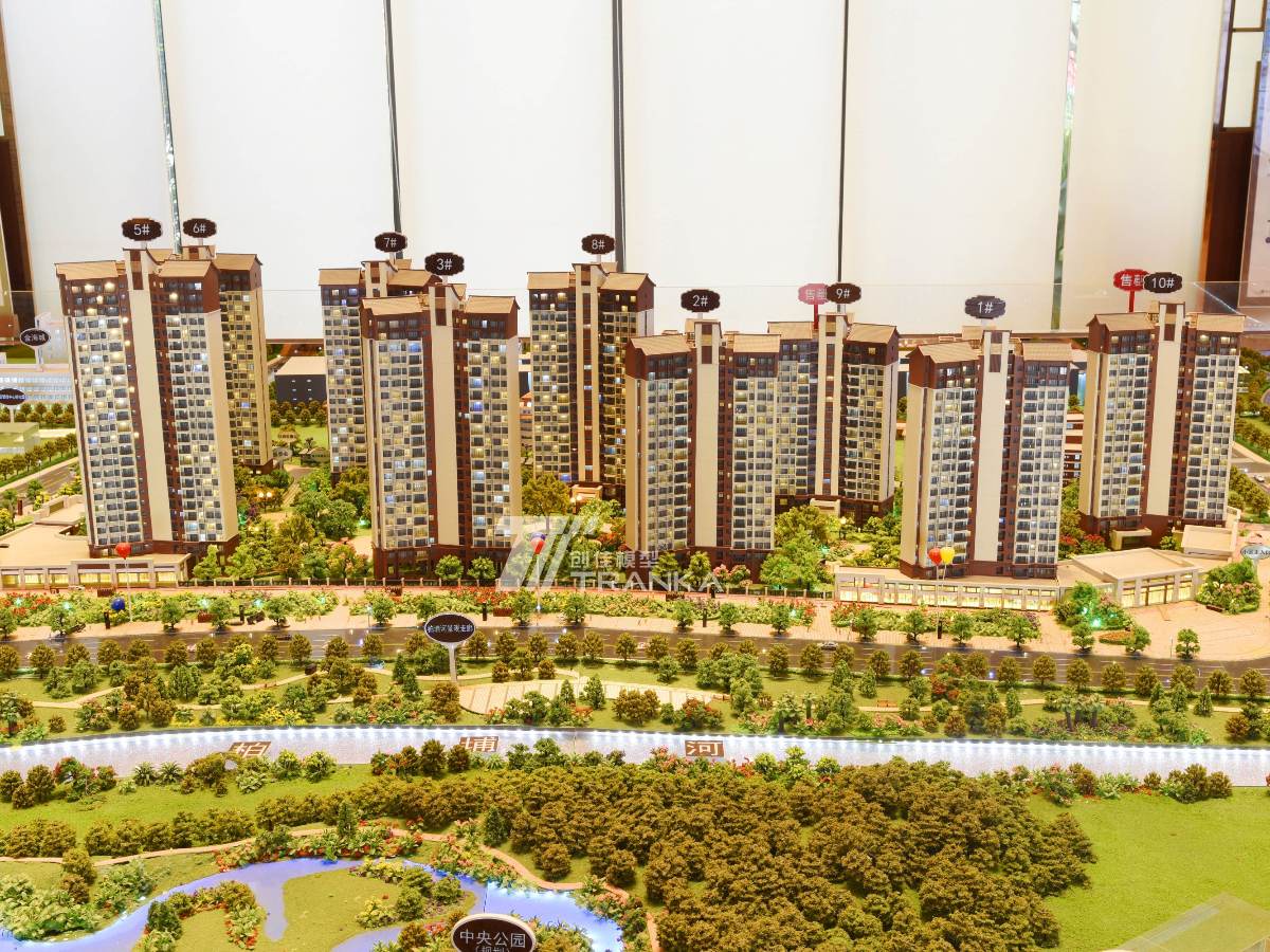方圓?月島首府建筑沙盤(pán)模型案例