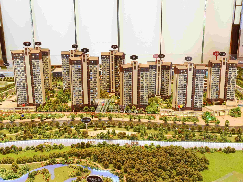 方圓?月島首府建筑沙盤(pán)模型案例