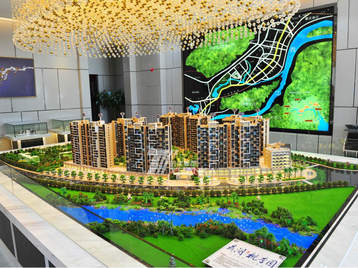 鼎湖?桃李園沙盤(pán)建筑模型案例